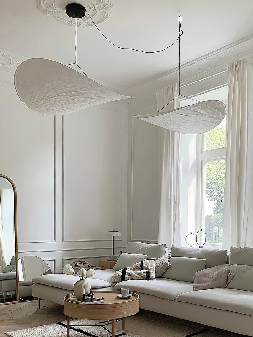 Cloudlike Mulberry Silk Plug-In Pendant Light