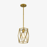 Load image into Gallery viewer, Auricyl Vintage Cage Pendant Light – Metal Cylinder Style Perfect for Dining Room