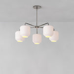 Load image into Gallery viewer, Lumivelle 5-Light Glass Chandelier – Modern Metal Round Lighting
