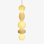 Bild in Gallery-Viewer laden, Stacked Ribbed Paper Swag Pendant Light