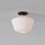 Load image into Gallery viewer, Merin Minimalist Sleek Geometric Glass Flushmount Light
