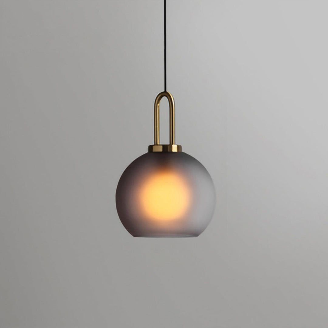 Copper-Plated Glass Plug-In Swag Pendant