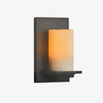 Cargar imagen en el visor de la Galería, Jade and iron wall lamp side view