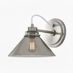 Charger l&#39;image dans la visionneuse de galerie, Aurenza Curved Arm Globe Wall Sconce – Modern Industrial Wall Lamp for Bathroom, Bedroom, and Hallway
