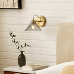 Charger l&#39;image dans la visionneuse de galerie, Aurenza Curved Arm Globe Wall Sconce – Modern Industrial Wall Lamp for Bathroom, Bedroom, and Hallway
