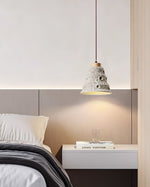 Load image into Gallery viewer, Japanese Wabi Sabi Cement Bell Shape Pendant Light M28
