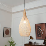 Bild in Gallery-Viewer laden, Woven Rattan Wood Plug-In Pendant Light