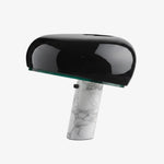 Cargar imagen en el visor de la Galería, Lámpara de Mesa Estratagema Divertida Slantia - Diseño con Pantalla de Vidrio y Base de Mármol para Sala de Estar o Dormitorio N45