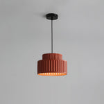 Charger l&#39;image dans la visionneuse de galerie, Lampe suspendue en résine de style nordique traditionnel orange câblée
