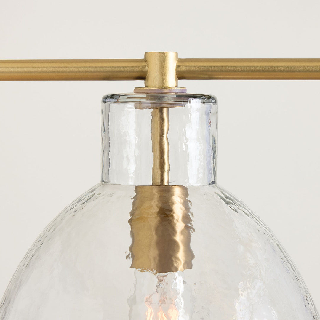 Glavira Recycled Glass Linear Chandelier - Elegant Modern Lighting