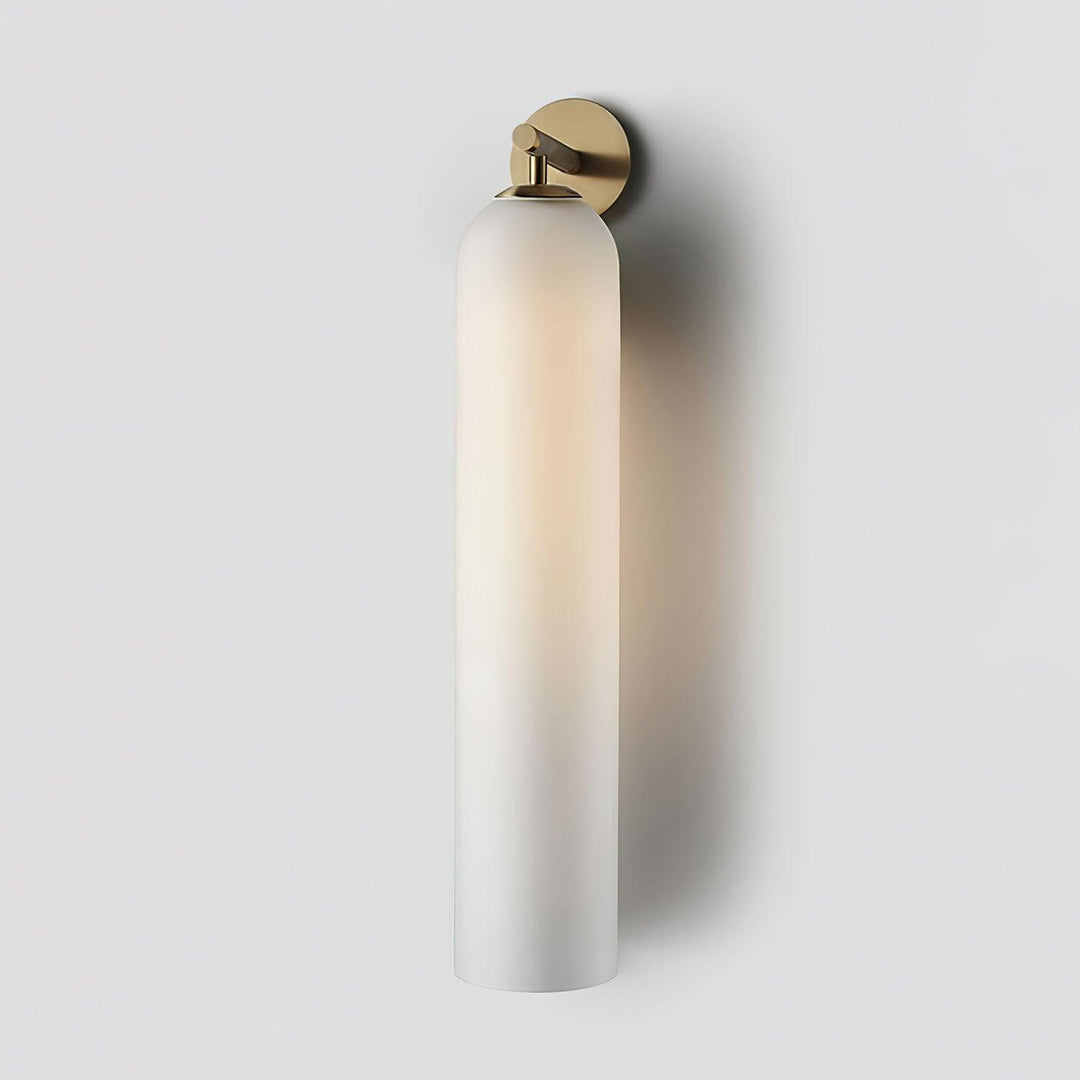 Applique murale LED Art Glass, nickel sable, gris fumé, résistante à l'humidité