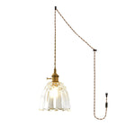 Bild in Gallery-Viewer laden, Clear Glass Brass Swag Pendant Light