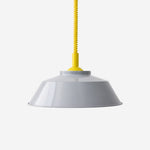 Cargar imagen en el visor de la Galería, Memphis pendant with light gray shade and yellow cord