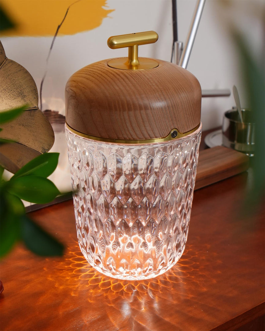 Lámpara de mesa portátil Delia