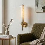 Charger l'image dans la visionneuse de galerie, Applique Murale Moderne Solaryx en Albâtre - Lumière Sculpturale Murale pour Salon