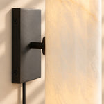 Cargar imagen en el visor de la Galería, Wolvina Plug-In Natural Marble Tube Wall Sconce