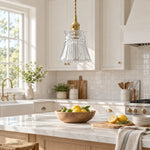 Bild in Gallery-Viewer laden, Vintage Carved Glass Pendant Lamp