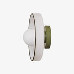 Load image into Gallery viewer, Kalo Versatile Glass Disc Modern Wall/Ceiling Fixture with Color-Accent Rim for Living Spaces