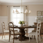 Charger l'image dans la visionneuse de galerie, Fibura Modern Fabric or Pleated Shade Chandelier for Traditional Dining Room