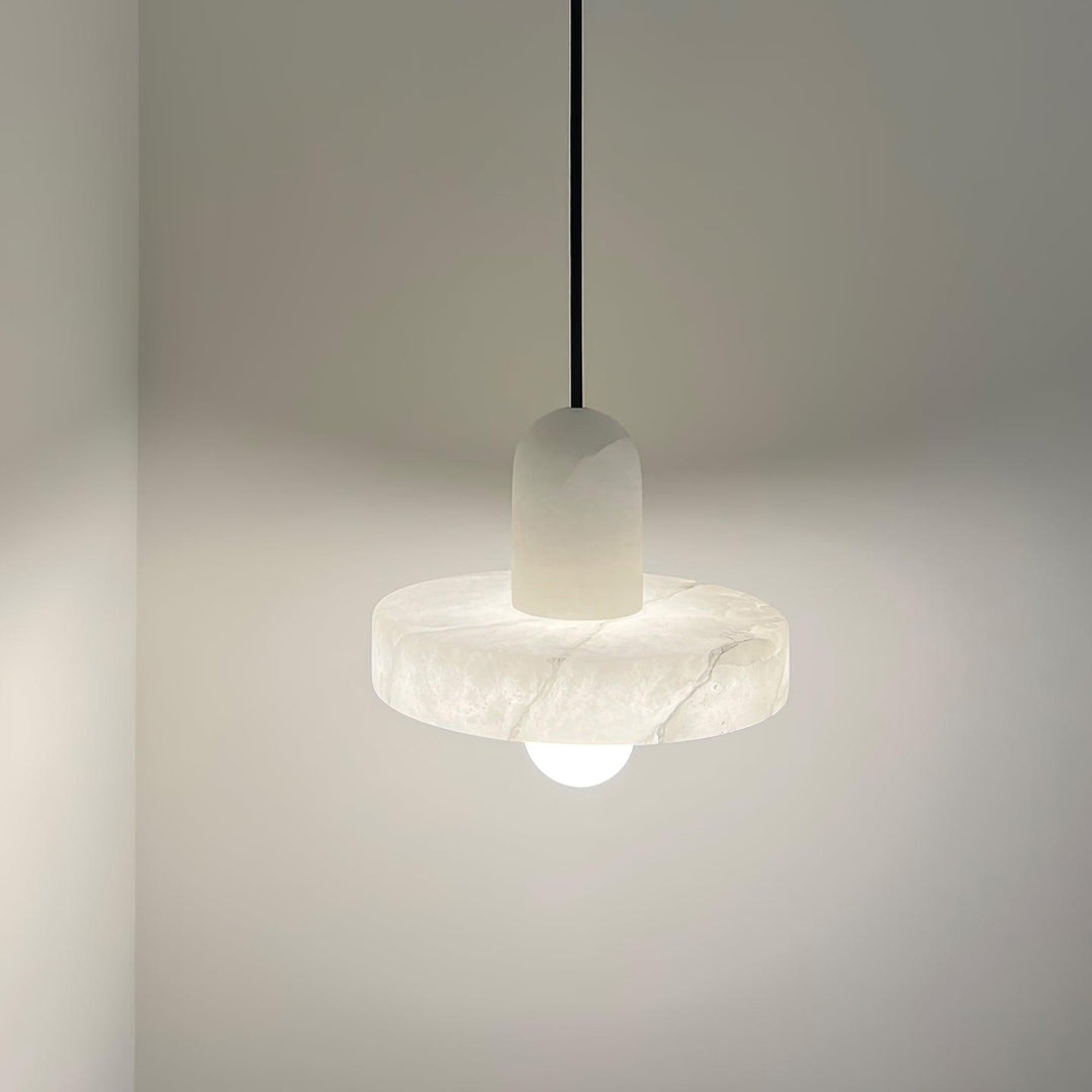 Carrara Alabaster Pendelleuchte