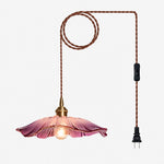 Load image into Gallery viewer, Petal Glass Plug-In Pendant