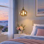 Load image into Gallery viewer, Industrial Glass Pendant Light