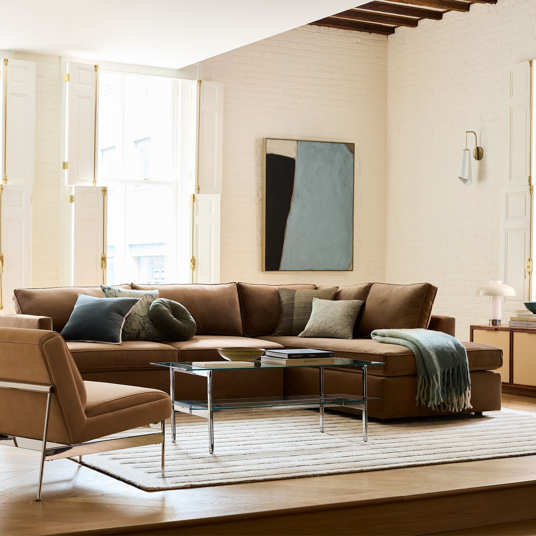 Aplique de pared elegante Orovia: cerámica, vidrio y metal, latón champán
