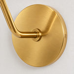 Cargar imagen en el visor de la Galería, Close view of the round brass-finish wall plate