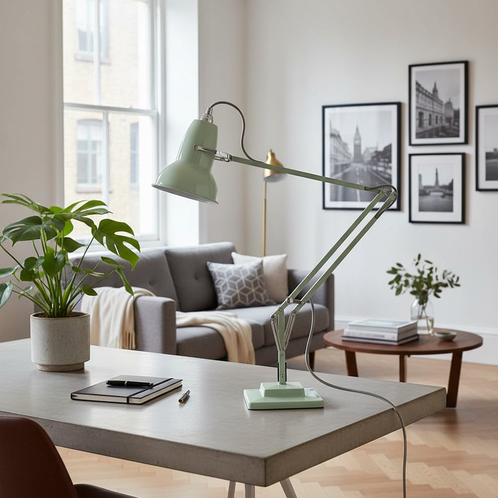 Classic Multicolor Desk Lamp - Adjustable Spring-Arm for Study Room