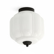 Eloise Flush Mount Milk Glass Ceiling Light – Modern Accent Lighting with Artistic Glass Shade