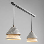 Bild in Gallery-Viewer laden, Grey Stone Pendant Light with Paper Diffuser