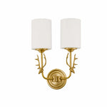 Load image into Gallery viewer, Style A two-light antler wall sconce