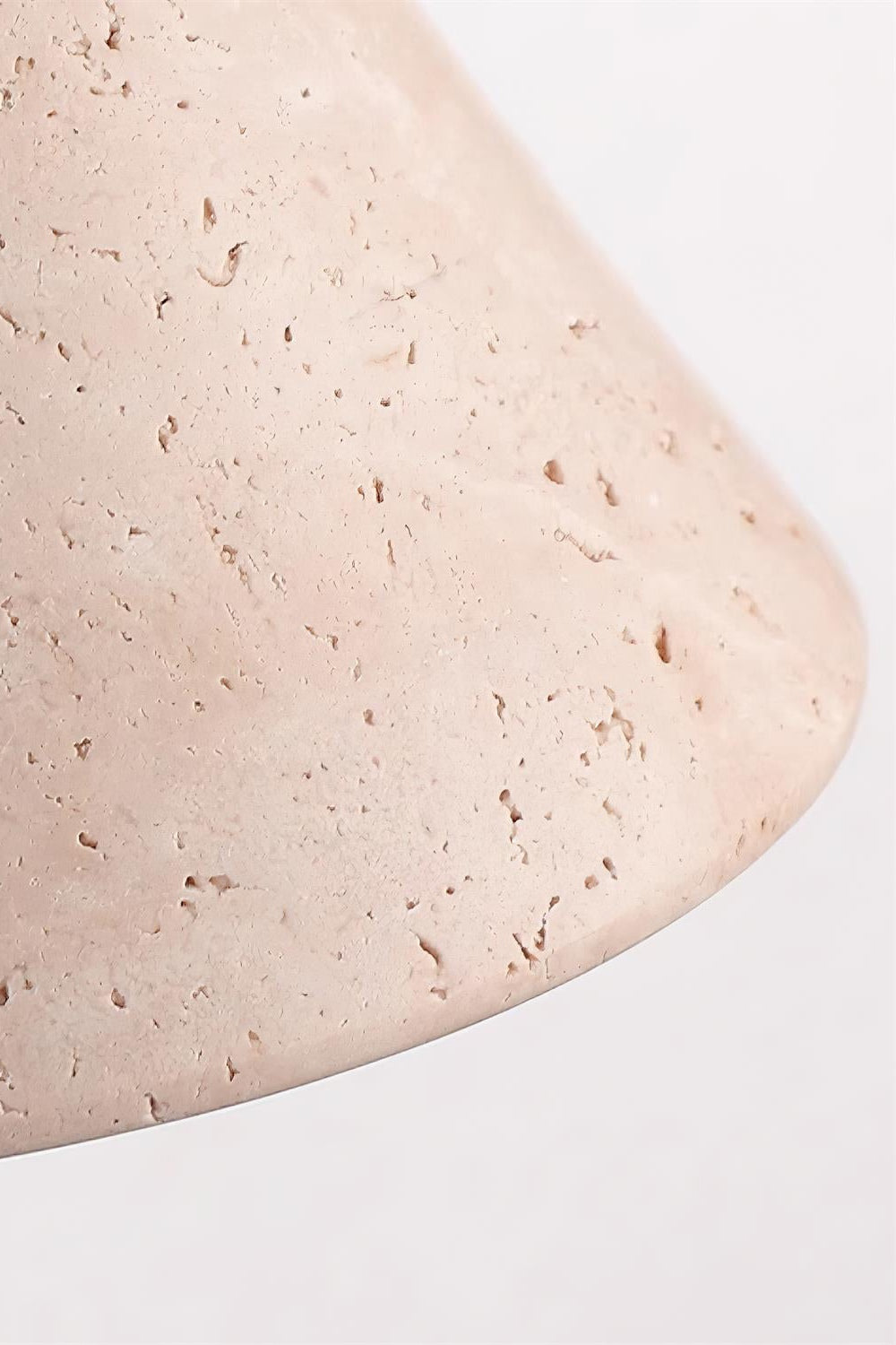 Travertine Wall Sconce - Natural Stone Sconce with Tapered Shade