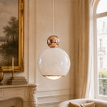 Bild in Gallery-Viewer laden, Glintap Creme Stil Pendelleuchte – Verstellbare Hubpendelleuchte mit Touch-Dreifarb-LED