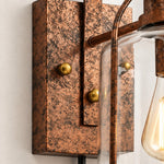 Bild in Gallery-Viewer laden, Carson Industrial Metal Glass Jar Plug-In Wall Sconce