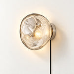 Charger l'image dans la visionneuse de galerie, Silver plug-in wall light, shade on