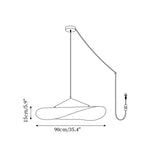 Charger l'image dans la visionneuse de galerie, White Silk Cloth Plug-In Pendant Lamp