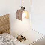 Load image into Gallery viewer, Alagusmo Minimalist Travertine Pendant Light