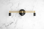 Cargar imagen en el visor de la Galería, Mobilux Line Modern Vanity Light - Bathroom Wall Fixture in Art Deco Style
