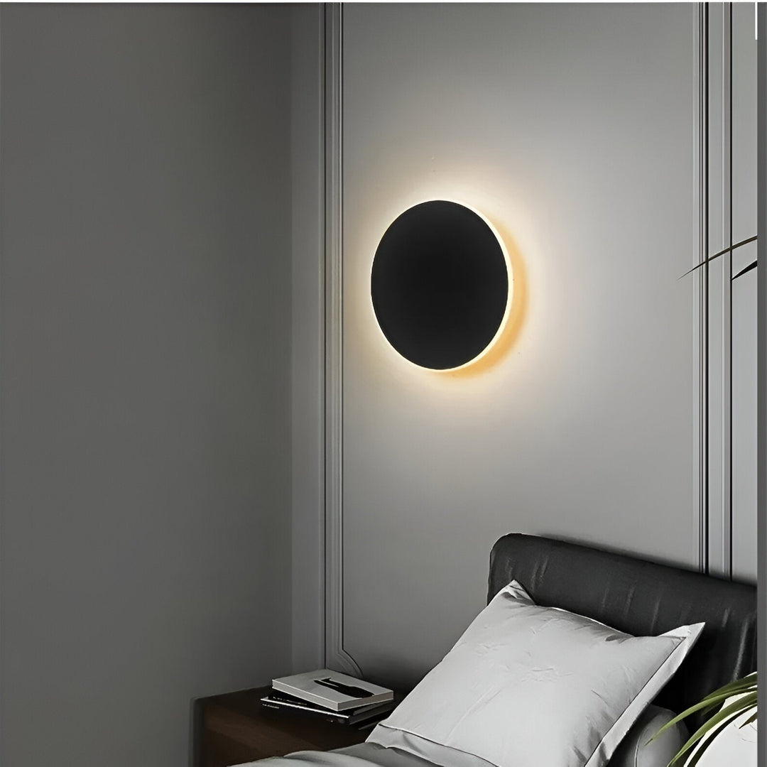 Moderne nordische runde Aluminium Minimalistische LED-Wandleuchte