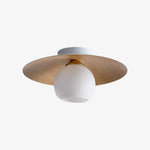 Load image into Gallery viewer, Domebora Vintage Style Dome Light Round Glass Flush Mount Lighting for Kitchen and Dining N05