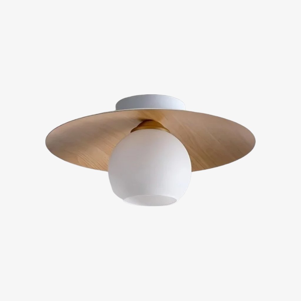 Domebora Vintage Style Dome Light Round Glass Flush Mount Lighting for Kitchen and Dining N05