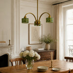 Bild in Gallery-Viewer laden, Green Jade Arched Branch Chandelier