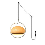 Load image into Gallery viewer, Rounded Glass Chrome Swag Pendant Light