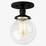 Charger l&#39;image dans la visionneuse de galerie, Glorica Glass Retro Globe Ceiling Light - Vintage Industrial Home Lighting
