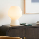 Cargar imagen en el visor de la Galería, Lámpara de mesa Novarise de vidrio acanalado: iluminación decorativa de vidrio texturizado
