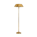 Load image into Gallery viewer, Auriglow Retro Perforated Floor Lamp - Brass Living Room Accent Light
