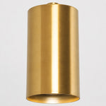 Load image into Gallery viewer, Brushed brass cylindrical shade detail