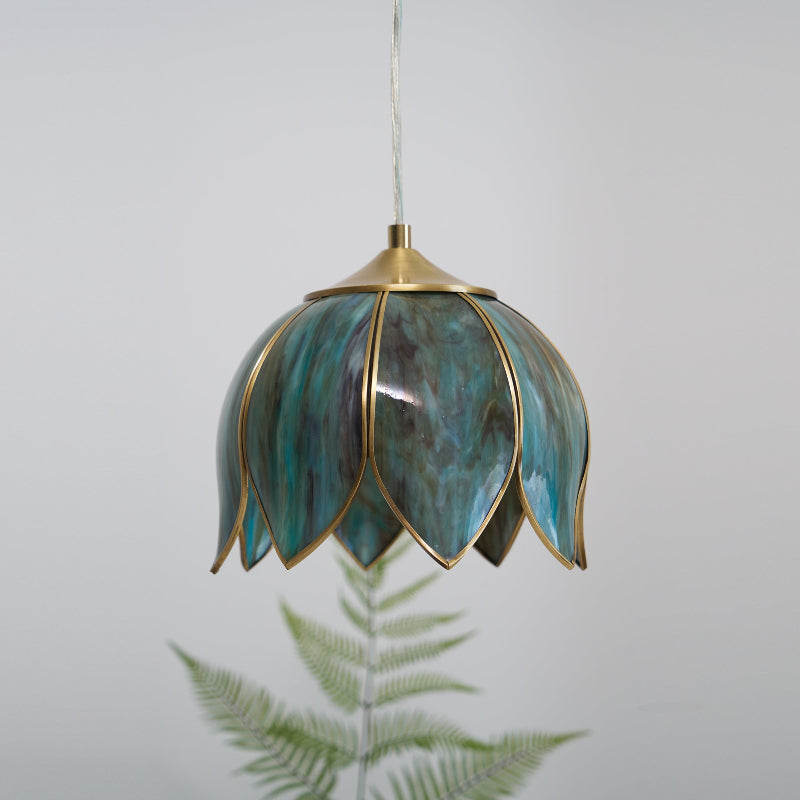 Lampe à suspension rétro Lotus