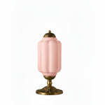 Bild in der Galerieansicht laden, Eloise Muschelschalen-Glasschirm Vintage-inspirierte Tischlampe für Schlafzimmer und Wohnzimmer Akzentbeleuchtung
